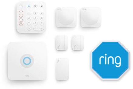 Ring Alarm Pack - M with Alarm Outdoor Siren by Amazon | Smart home alarm security system with optional Assisted Monitoring - No long-term commitments | Works with Alexa