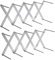 MOSNOW Spareribs Halter Grill, 2er Set Rippchenhalter Edelstahl BBQ Grillrost Faltbare Topfdeckelhalter Barbecue Grillpartys im Freien für Holzkohlegrill Gasgrill