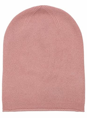 Zwillingsherz 100% Kaschmir Slouch-Beanie – Strickmütze aus Cashmere – Hochwertige Mütze für Damen – Wintermütze One Size – Weiche & warme Mütze – Premium Qualität für Herbst, Winter & Frühling