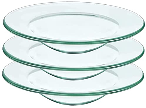 Artibetter 3 Stücke Für Lampen Wärmer Brenner Transparentes Tablett Kerzenteller Wärmer Öle Heizung Schmelzer Öldeckel Zoll Geschirr Schüssel Glas Elektrisch Duftwachseinsatz cm Ersatz