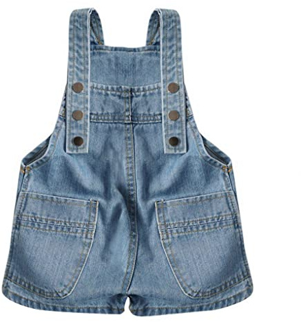 ACMEDE Bambino Ragazza Ragazzo Jeans Tuta Blu Salopette Moda Denim Bambini Pantaloni in Denim di Cotone con Bretelle Bambine Tuta in Jeans Estiva Carina per Bebè Neonata Ragazze 0-7 Anni