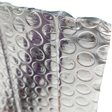 Paneles de aluminio reflexivo Aislantes Persianas (120 x 40 cm) - Aislamiento térmico de cajas de persiana. Aísla del calor y del frío. Aluminio 100% y burbujas, fácil colocación