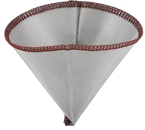 Gotero de café, Filtro de café de Cono Reutilizable de Acero Inoxidable para para Chemex, para Filtro de café de Malla Fina sin Papel, Fácil de Usar y Limpiar (L para 3 a 4