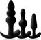Set di 3 Plug Anales Silicona,Juguetes Anales Plugs,Juguetes Eróticos para Adultos,S+M +L,Juguetes Eróticos Sexuales pour Femmes Hommes Plugs Anaux Butt Plug Silicone