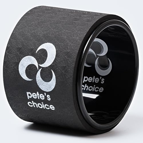 pete's choice 6” Mini Yoga Wheel - Deep Tissue Massage Small Yoga Wheel Roller. Improve posture