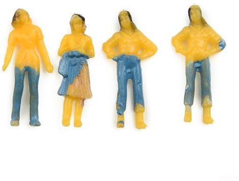 Realistische Modellfiguren, Maßstab 1 75, 25/100 Stück, lackiertes Eisenbahn-Zugzubehör, langlebig (25 Stück)