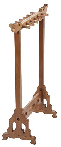 STOBOK 1 Stück 8 Bürstenhalter chinesischer schreibpinselhalter Stifthalter aus Rosenholz kreatives Pinselstift-Rack Pinsel Stift Halter hängend Tinte Regal Holzrahmen