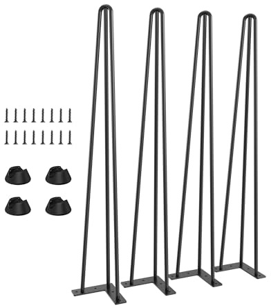 Hairpin Table Legs 28 Inch, Desk Legs DIY Nightstand, Side/End/Coffee Table