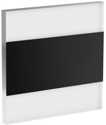 LED Treppenlicht | neutralweiß 4000K | Unterputz Treppenbeleuchtung | indirekte Beleuchtung | quadratisch | Stufenleuchte schwarz matt | Wandeinbauleuchte inkl. Trafo für 230V
