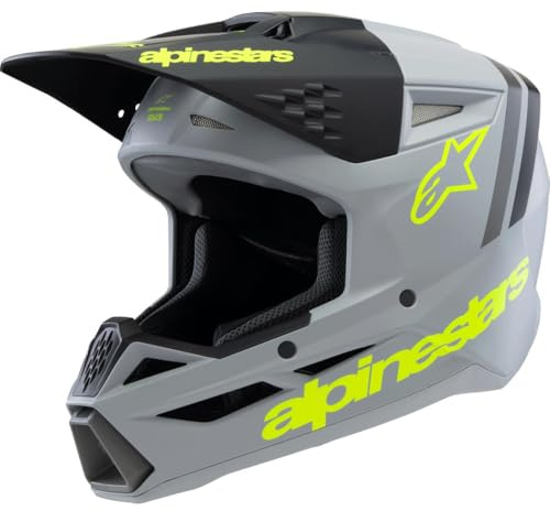 Alpinestars Kids Motocross-Helm S-M3 Grau Gr. S