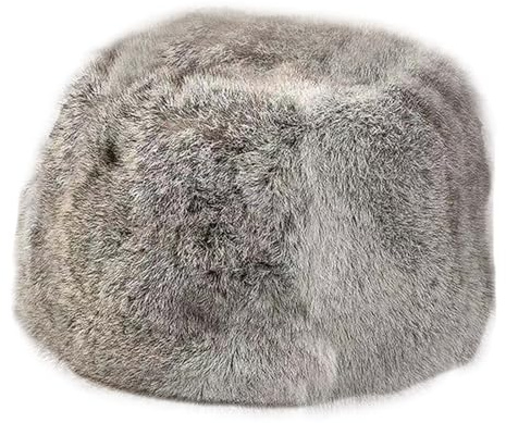 WUODHTW Herren Winter Uschanka Earflap Trooper-Mütze Fliegermütze Winddicht Kunstpelz Warme Mütze Skimütze, Baskenmütze, Totenkopfmützen, grau, Einheitsgröße