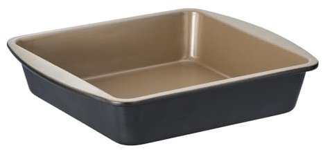 Stanley Rogers Ceramabake Moule à gâteau carré en céramique antiadhésif sain 20 x 20 x 5 cm – Cuisson sans PFAS PTFE PFOS PFOA cadmium et plomb – Idéal pour les brownies, les gâteaux et la pâtisserie