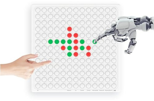 Intelligente Schachbrettspiele, Elektronisches Tic Tac Toe Spiel, Elektronisches Schachbrett, Augenschonende Technologie, Strategiespiel, Lässig, Interaktiv, für Reisen, Partys,