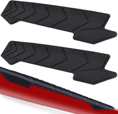 Yuiturt 2Pcs Bike Chainstay Protector, MTB Silicone Chain Guard with 3M Adhesive Backing, Durable Bicycle Frame Protection Tape Against Scratches Damage, Lightweight Chain Slap Guard