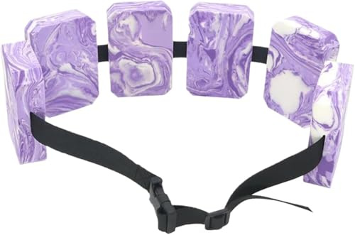 Schwimmgürtel Kinder, Eva Leichter Verstellbarer Schwimmhilfe, Schwimmgurt für Kinder 6+ Jahren, Anfänger, Männer und Frauen, Schwimmer und Fitness (Lila)