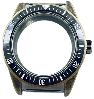 NLNKDTDPAK 39 mm passform for NH34 NH35 NH36 Passar for ETA 2824 PT5000 klockfodral Vattentät retro kupolformad safirkristall(Black Bezel A-2,NH35 NH36)