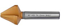 GSR Avellanador cónico HSSG-TiN, revestimiento de titanio, diámetro de 20 mm, taladro avellanado, resistente al calor, preciso