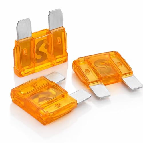 3x40 AMP Maxi Klingensicherung Sicherungen Orange 40A Auto Van Fahrrad Großsicherung