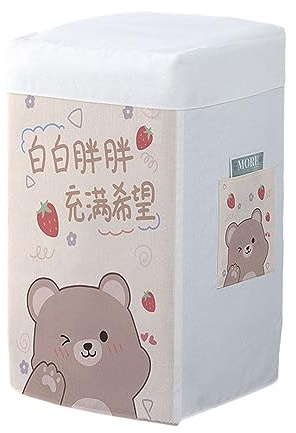 Odot Washing Machine Cover Top Load Waterproof Sunscreen Dustproof Washer Machine Dryer Protector Washer Dryer Cover for Most Top Load Washer Dryer, Universal (Strawberry,54x55x85cm)