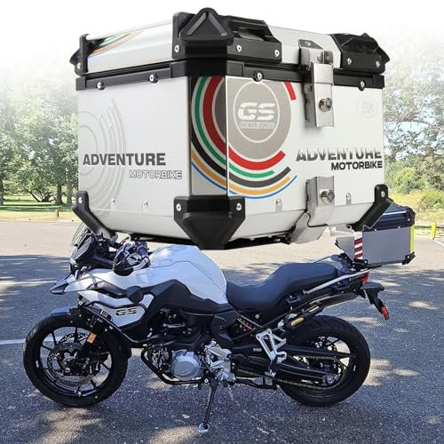CGLYYDS Motorrad-Topcase, 35L 45L 55L 65L Kofferraumträger-Topcase für Motorräder,Universal-Top-Case, Heckbox, Helmtasche, Motorrad-Heckbox, Kofferraum,36L