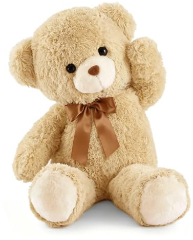 YunNasi Riesen Teddybär XXL,Groß 90cm Plüschbär Kuscheltier Stofftier,Hellbraun