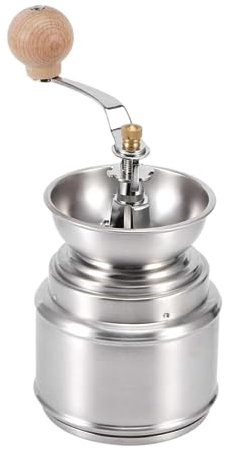 DRMEE Salt and Pepper Grinder Manual Coffee Grinder, Stainless Steel Grinderfor Coffee And Vanilla, Nutmeg, Salt, Pepper Spices and Seeds (Color : Sliver, Size : 2pcs)