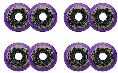 Rollschuh Rollen Indoor/Outdoor Rollschuhe Räder 85A Inline Räder Ersatzräder 72MM*24 8er Pack Inline Ersatzräder Hockey Ersatzrad und Outdoor