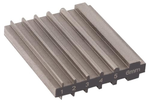 SagaSave Leather Edge Beveler Sharpener, Wide Shovel Cutting Thinner Edge Skiving Grinding Tool, Professional Head Edge Beveler Cutting Tool for DIY Leather Craft (Grey Square Slot)