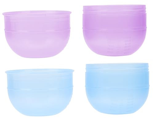 Mikinona Shaker Coiffeur 4 Pièces Shaker De Coiffure Gobelet Mélangeur Pour Shaker Pour Coloration Des Cheveux Hair Charms Hair Toppers Pour Cheveux Tasse De Pour Les Cheveux Avec Échelle