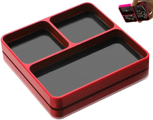 Magnetic Tool Tray Organizer, Small Tray for Electronic Repair Screws, Magnet Toolboxes Small Parts Holder for Organization, Storage Tool for Screw, Nuts and Bolts, Socket, Pin, RC Car Drone Phone