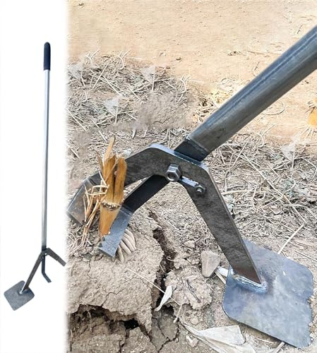 Extractor de pilotes Extractor de postes de madera con punta dentada antideslizante, herramienta para extraer tocones de arbustos de jardinería, para jardines, granjas y contratistas(L 92cm (36 1/5 in