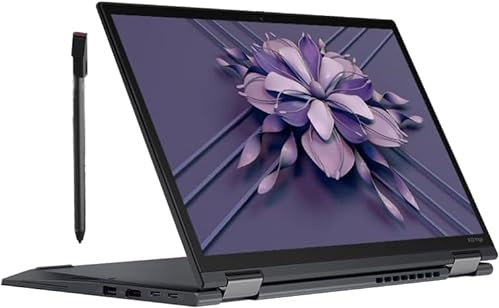 Lenovo ThinkPad X13 Yoga Gen 1, 13,3 Zoll FHD 2-in-1 Notebook mit Touchscreen, Intel Core i7-10610U, 16GB RAM, 256GB SSD, US QWERTY Tastatur, Windows 11 Pro (Generalüberholt)
