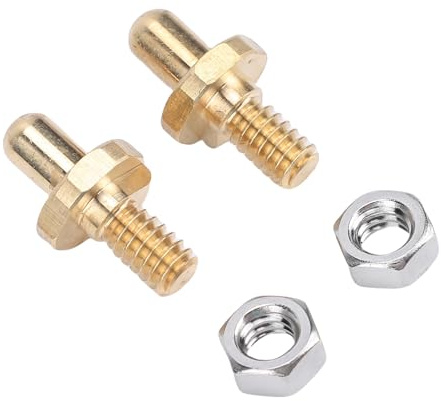 Tnfeeon Pieza de Bisagra de Puerta con Pasador para Summit, Kit de Repuesto de Acero Inoxidable con Pernos, Tuercas para Reparación de Barbacoa, Pasador de Bisagra de Puerta, Paquete de 2 70332,