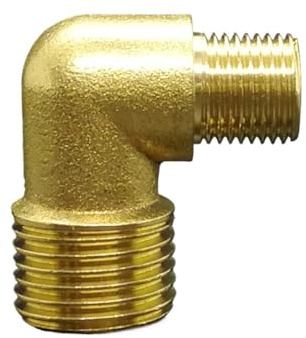 1/8-1/2 Messing-Winkel-Reduzierstück, Winkelkupplung for Wasser-/Gas-/Ölleitungen(DN10-D8)