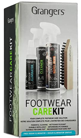 Granger's All-in- One, Kit per la Cura delle Calzature Unisex-Adulto, Nero, 10.01 x 10.59 x 22 cm