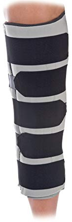 United Ortho 62016 Foam Knee Immobilizer, 16 Size, Black