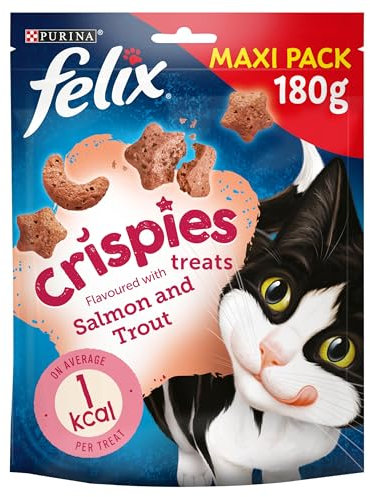 FELIX Crispies Cat Snack Salmon and Trout 180 g