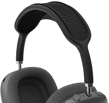 TOLUOHU Headband Cushion for Apple AirPods Max, Washable Soft Silicone Dustproof Airpods Max Headphones Accessories Compatible with Knit-mesh Canopy(Black)