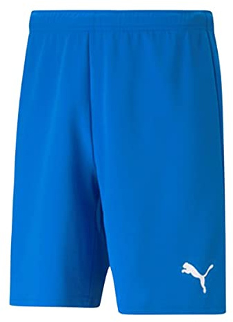 PUMA Herren Teamrise Shorts, Electric Blue Lemonade-puma White, 3XL EU
