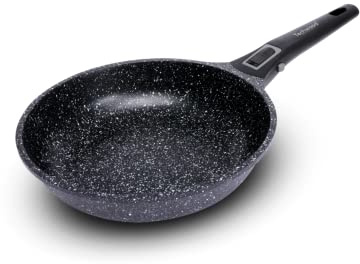 Techwood Sets Poêle en pierre ø 20/24cm de diamètre TP-4-PO204 Noir