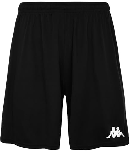 Kappa Borgo Pantaloncini Sportivi, Uomo, Nero, L