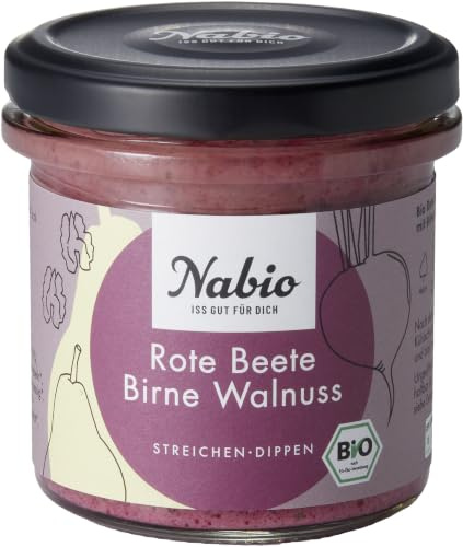 Nabio Aufstrich, Rote Beete Birne Walnuss, 135g