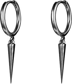 Minimalistische Spike-Ohrringe für Damen, Teenager, Mädchen, Herren, Sterlingsilber, Creolen, Manschette, Knorpel, Tragus, Helix, geometrisch, hypoallergen, modisch, personalisierbar