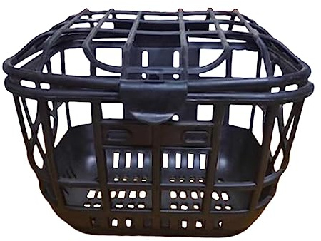 LOVIVER Panier de vélo Avant Panier de vélo avec Couvercle Pratique Durable Facile à Installer Panier de Rangement pour Guidon de vélo pour Le Cyclisme VTT