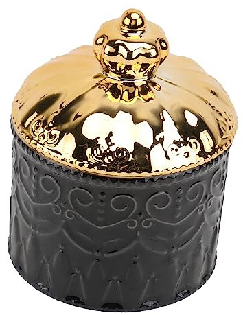 BESTonZON Keramik Schmuckaufbewahrungsbox Gold-schwarz Vielseitige Desktop-deko Mit Edler Verarbeitung Für Süßigkeiten Schmuck Und Kleine Geschenke Stilvolle Geschenkverpackung Für Besondere