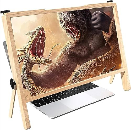 AMeLL Laptop-Bildschirmlupe 21 Laptop-Ständer, Computer-Bildschirm, 3D-Vergrößerung, Projektor, Verstellbarer Ständer, Verstellbarer Laptop