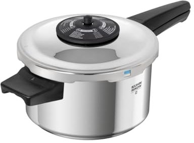 Kuhn Rikon Pressure Cooker Duromatic Neo 3.5L/20cm Food Steamer with Long Handle. Multi Cooker Hotpot with Auto Lock Lid. Stainless Steel Pot. Instant Cook Pot – 10 Year Kuhn Rikon Cookware Guarantee