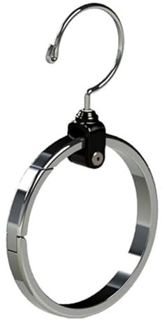 Wilitto Cintre de ceinture pour penderie, crochets de ceinture pour le rangement, anneau de ceinture rotatif pour organisateur de placard, cintre de sac, organisateur d'écharpe, cintre de cravate,