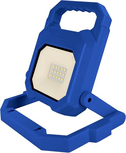 LUXULA Akku Strahler LED Baustrahler - faltbarer LED Fluter - 4000K | Arbeitsleuchte mit Magnet, Akku und USB - dimmbar 3 Stufen - Powerbank USB-C - 4000K Neutralweiß - IP54 Campinglampe