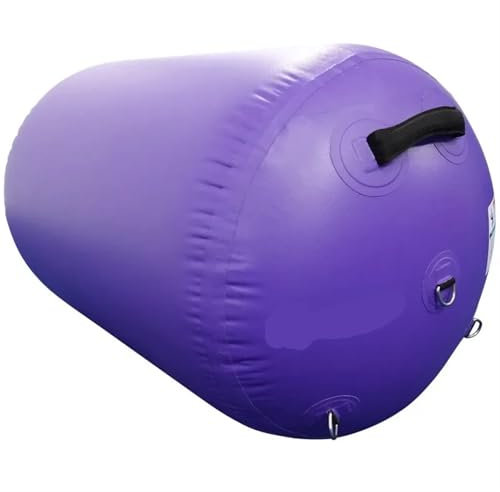 XIUsheUA Aufblasbare Gymnastiktonne Luftroller Air Barrel, Luftrolle in Handelsqualität for Gymnastik- und Cheerleading-Gymnastikgeräte(Purple,30in)